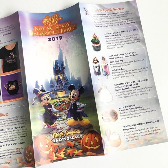 2019 Mickey's Not So Scary Halloween Party Park Map - Picture 4 of 7